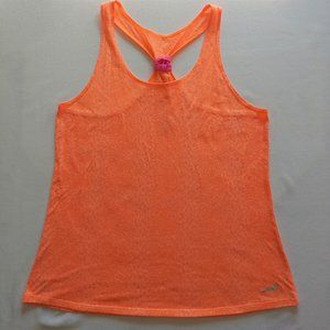 avia orange cheetah racerback tank top